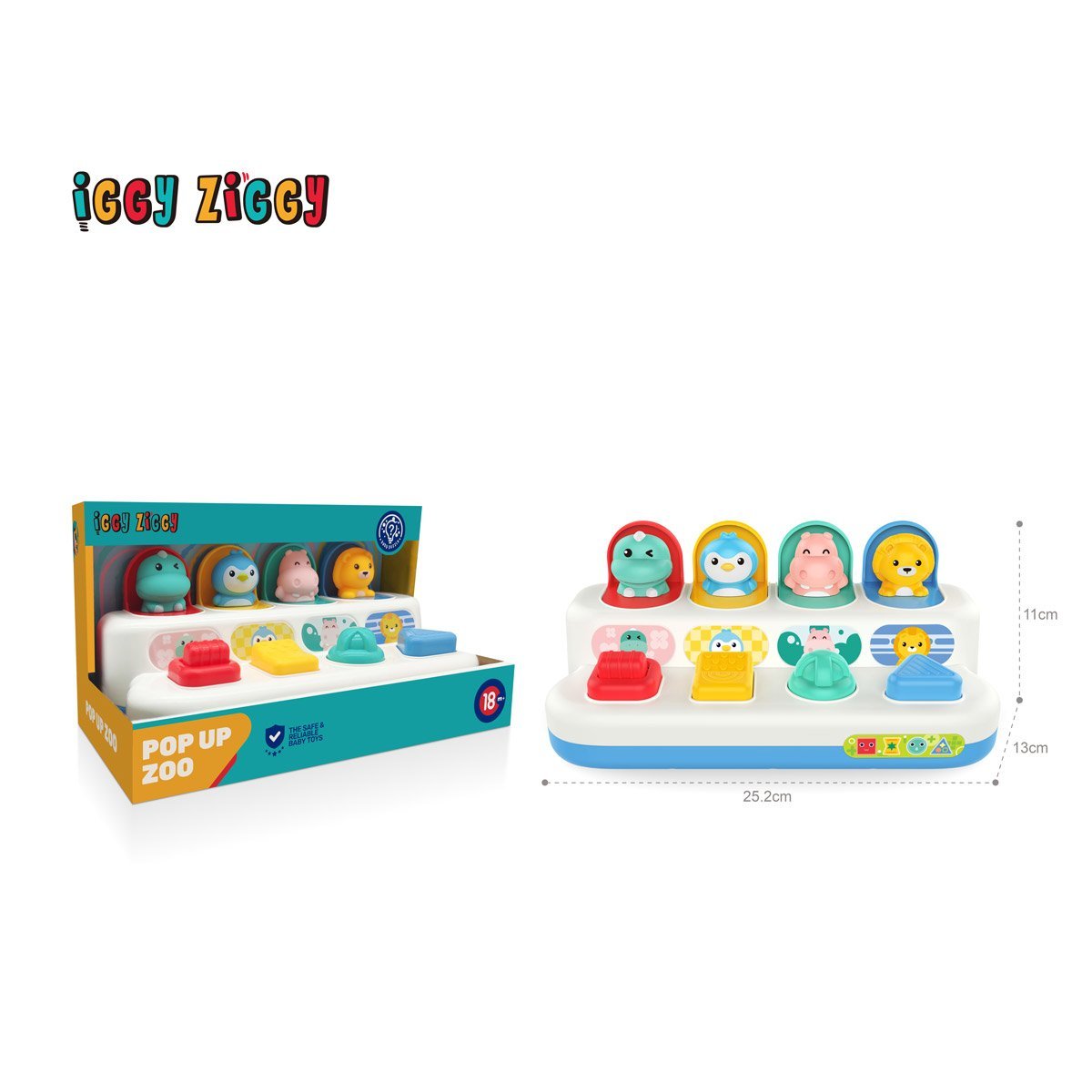 Zabawka edukacyjna Pop-Up Animals Iggy Ziggy 70925 - obrazek 3