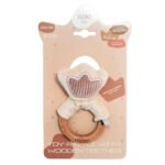 Zabawka - grzechotka z drewnianą koroną gryzonia, ELFIKI