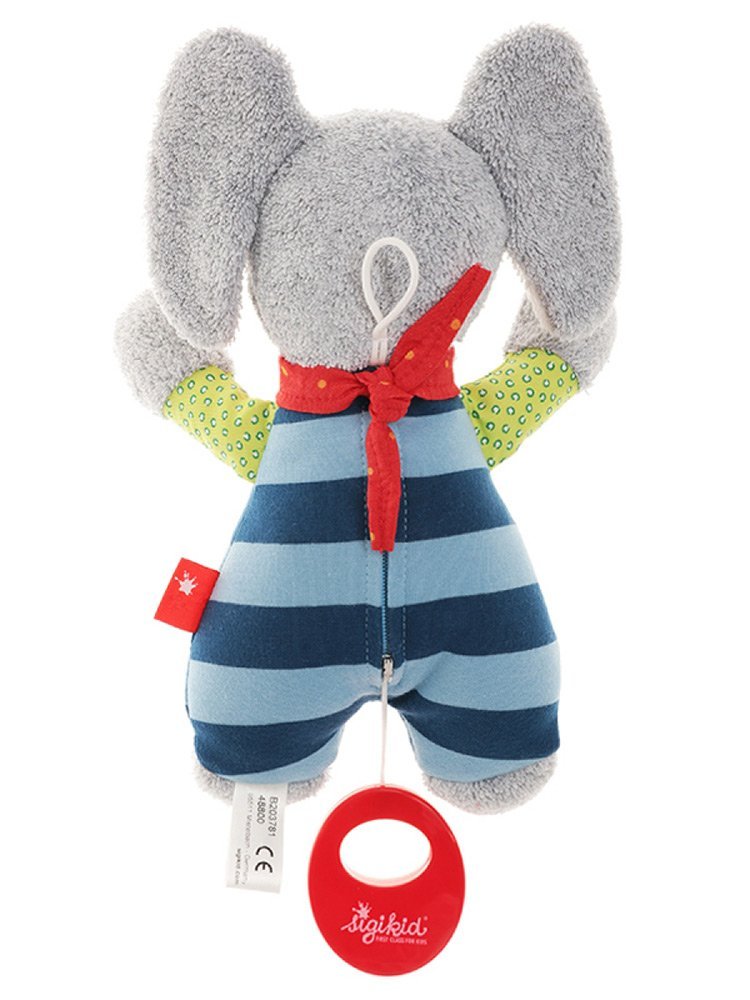 Miękka zabawka muzyczna sigikid Elephant 22 cm 48800SK - obrazek 3