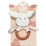 Zabawka - grzechotka z drewnianym gryzoniem elfem Aili, ELFIKI