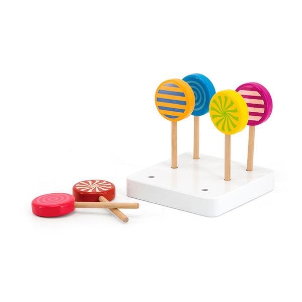 Zestaw drewnianych lizaków Viga Toys 6 szt. 44529 - obrazek 5