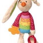 Pluszowa zabawka Sigikid Królik z grzechotką 26 cm 41419SK