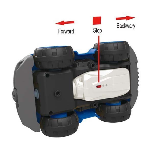 Samochód policyjny z silnikiem elektrycznym DIY, Przestrzenna kreatywność LM8021-DZ-1 - obrazek 2