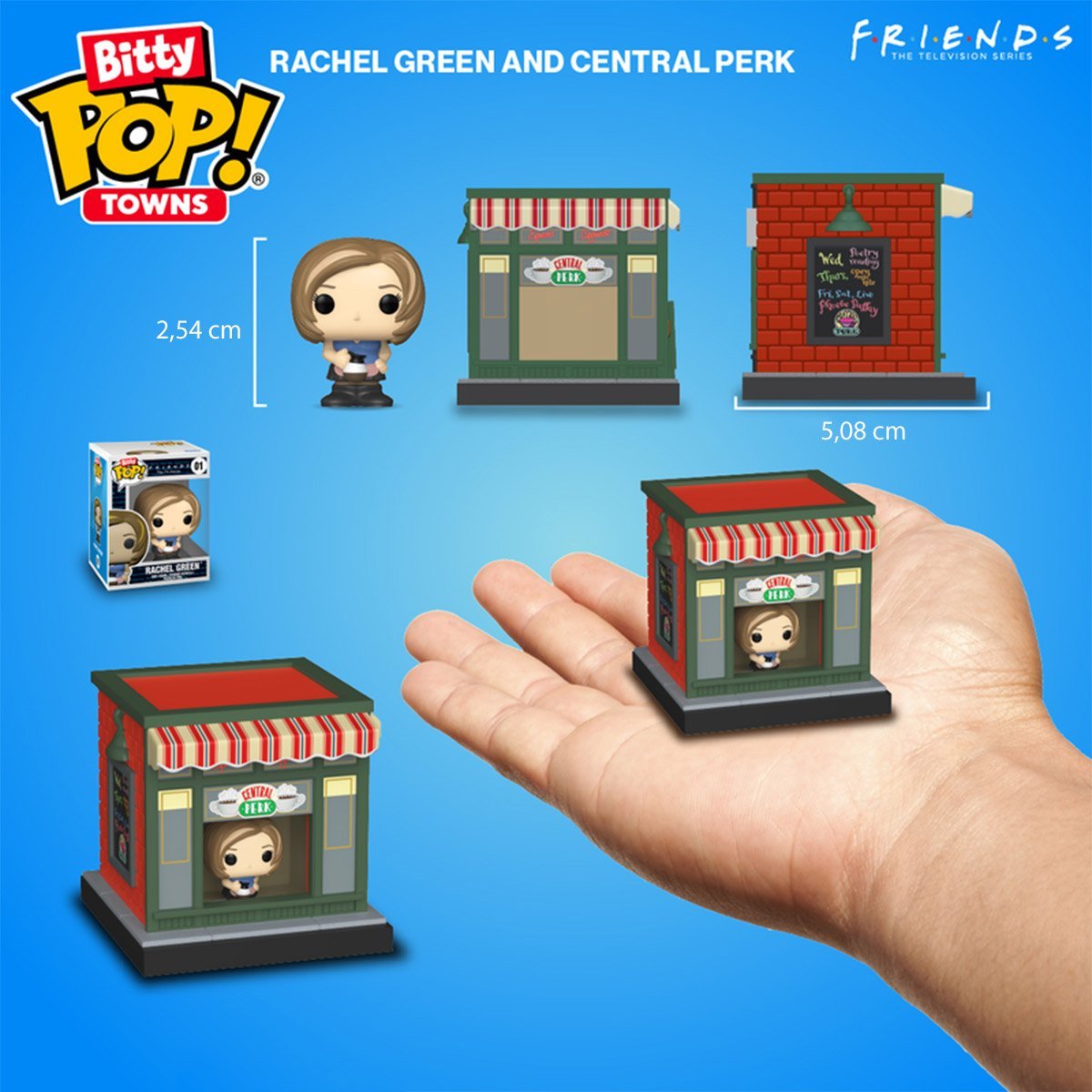 Rachel w Central Perk Bitty Pop Town Funko 83689 Playset - obrazek 3