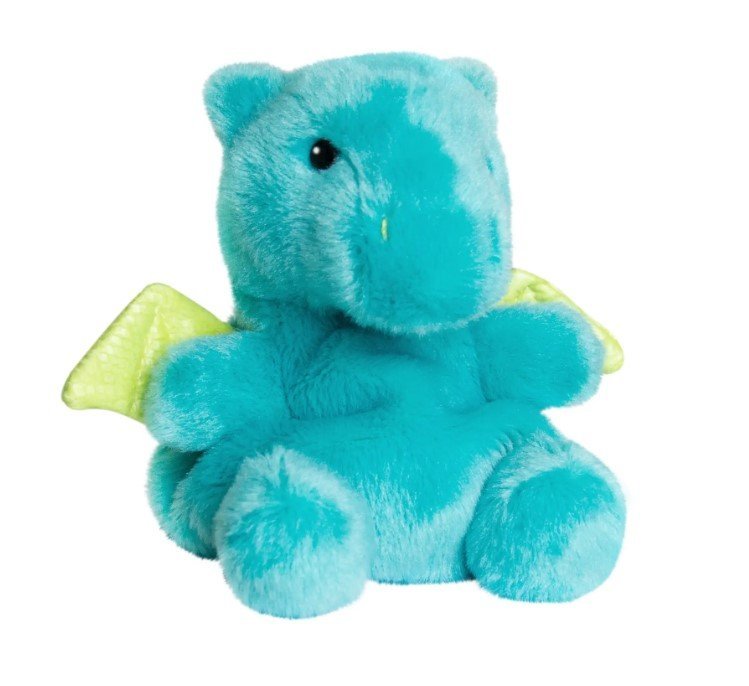 Pluszowa zabawka Aurora Palm Pals Dragon turkusowa 15 cm 220688C - obrazek 2