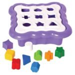 Zabawka - sorter "Sprytne figurki" 10 szt. (fioletowy)