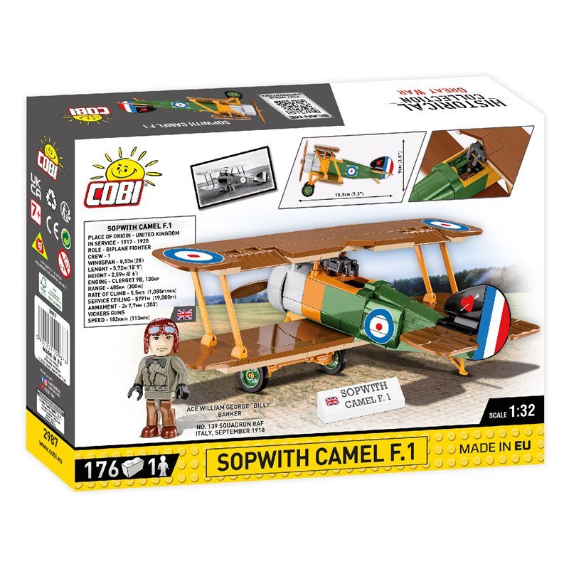 Constructor World War I Airplane Sopwich Camel F1 176 części Cobi COBI-2987 - obrazek 8
