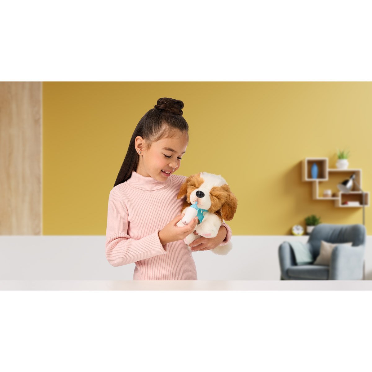 Interaktywna zabawka Łagodny szczeniak Łoś Małe żywe zwierzaki 26548 - obrazek 11