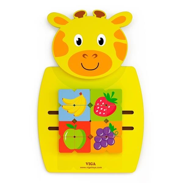Viga Toys Business Board Żyrafa z owocami 50680FSC - obrazek 3