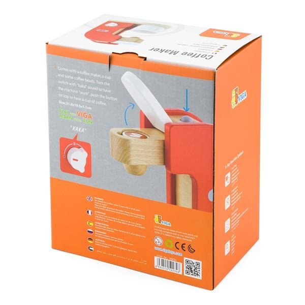 Drewniana zabawka ekspres do kawy Viga Toys 50234FSC - obrazek 4