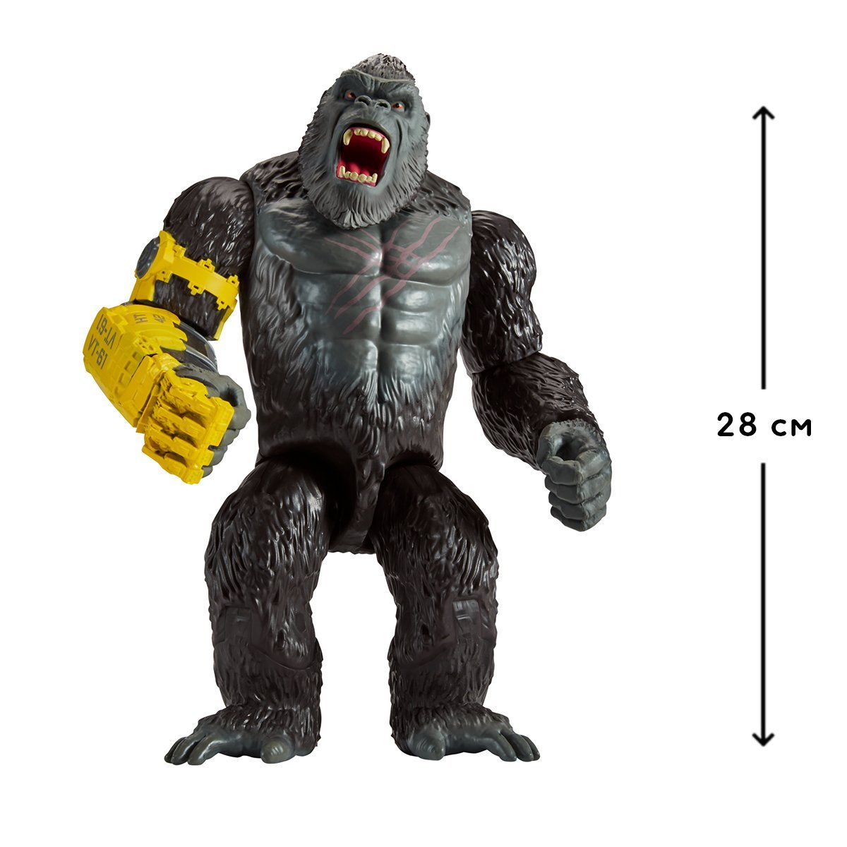 Kong Gigantyczna figurka ze stalową łapą 28 cm Godzilla kontra Kong 35552 - obrazek 2