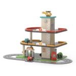 Drewniany parking ze stacją benzynową Viga Toys 44509