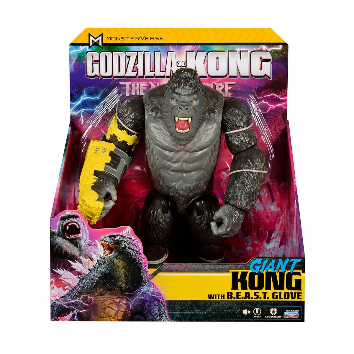 Kong Gigantyczna figurka ze stalową łapą 28 cm Godzilla kontra Kong 35552 - obrazek 5