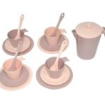 Zestaw kawowy "Relax" 17 elementów w woreczku (puder), Tigres