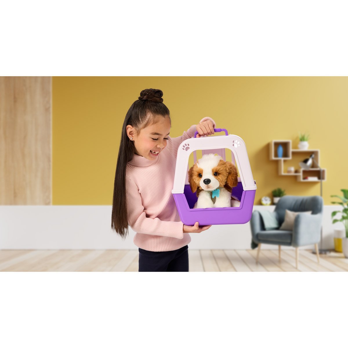 Interaktywna zabawka Łagodny szczeniak Łoś Małe żywe zwierzaki 26548 - obrazek 21