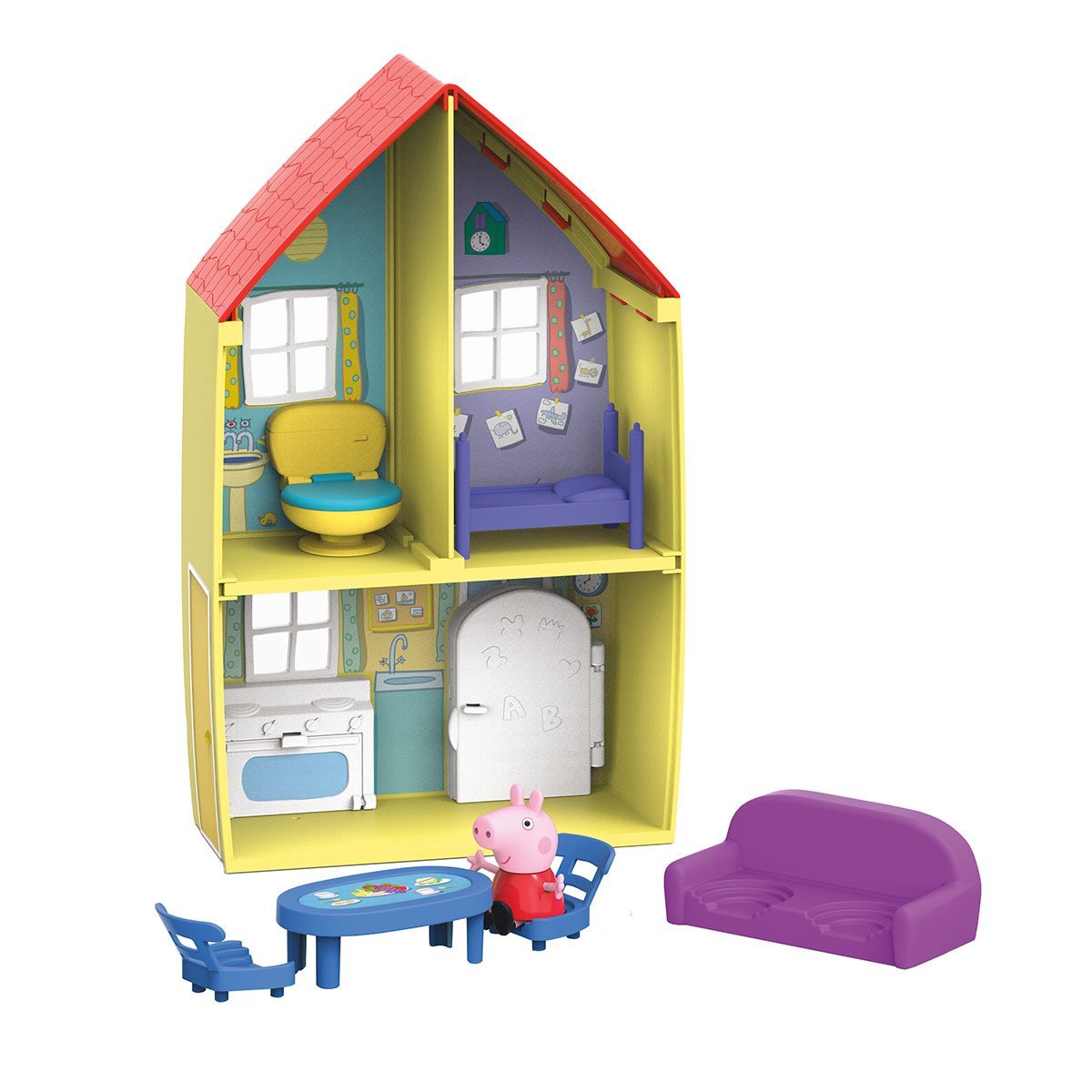 Zestaw do zabawy Domek Peppy Pig, domek z meblami, figurka Peppy Pig F2167