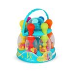 Zestaw do gry w kręgle Bright Bowling 6 kręgli, kula, stojak Battat BX4511Z