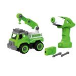 Konstruktor kreatywnej przestrzennej kreatywności DIY Zbuduj dźwig z silnikiem elektrycznym LM8044-DZ-1 CJ-1365129