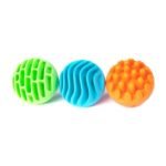 Gryzak-grzechotka Kulki sensoryczne Fat Brain Toys Rolki sensoryczne 3 szt. F161ML