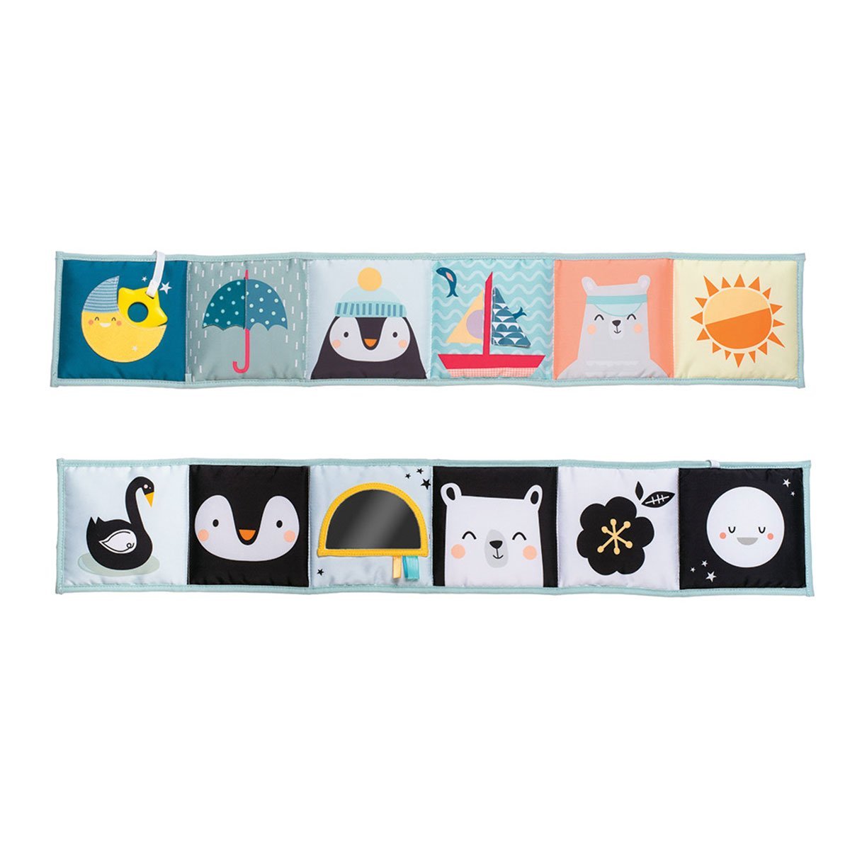 Edukacyjna składana książka z serii "Zabawne przygody zorzy polarnej" Taf Toys 12385